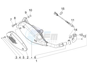 GTS 250 ie Super USA drawing Silencer