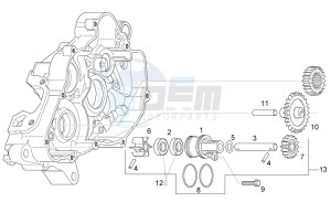 RS 125 E2 - E3 drawing Water pump assy