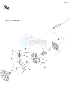 MULE SX 4x4 KAF400HHF EU drawing Optional Parts(Engine)