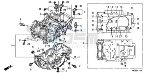 NC700SD NC700S Europe Direct - (ED) drawing CRANKCASE