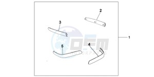 GL18009 NZ / AB NAV - (NZ / AB NAV) drawing CHROME SADDLEBAG