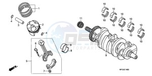 CB600FA Europe Direct - (ED) drawing CRANKSHAFT/PISTON