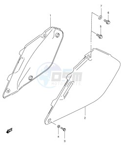 RM250 (E3-E28) drawing FRAME COVER