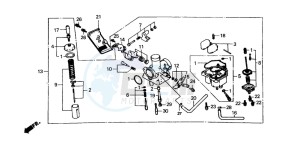 CG125 drawing CARBURETOR