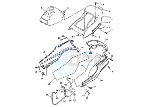 YP MAJESTY DX 250 drawing REAR  BODY