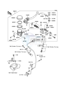 ZZR1400_ABS ZX1400FCF FR GB XX (EU ME A(FRICA) drawing Front Master Cylinder