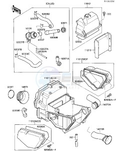 EX 500 A [EX500] (A1-A3) [EX500] drawing AIR CLEANER