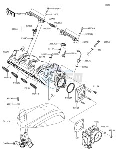 JET SKI ULTRA 310R JT1500NHF EU drawing Throttle