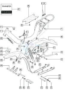 FLEXER_24-45kmh_W-Y 50 W-Y drawing Frame-swinging arm-mudguards