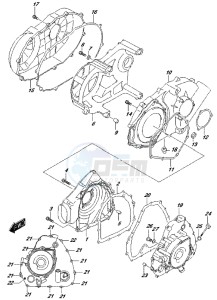 LT-A500XP drawing CRANKCASE COVER