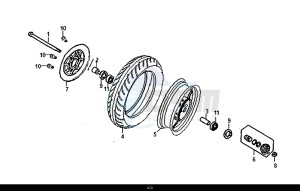 ALLO 50 (25 KM/H) (AJ05WA-NL) (L8-M0) drawing FRONT WHEEL