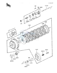 KZ 550 A (A3-A4) drawing CLUTCH -- 82-83 A3_A4- -