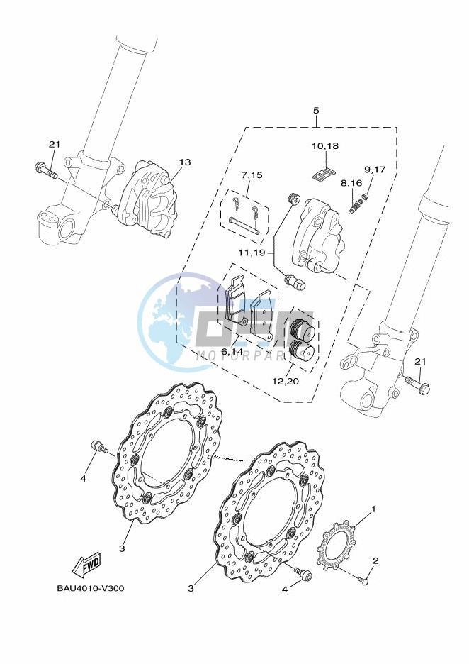 FRONT BRAKE CALIPER