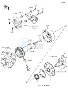 Z1000SX ZX1000WHF XX (EU ME A(FRICA) drawing Generator