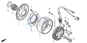 TRX300EX SPORTRAX drawing GENERATOR