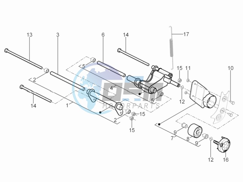 Swinging arm