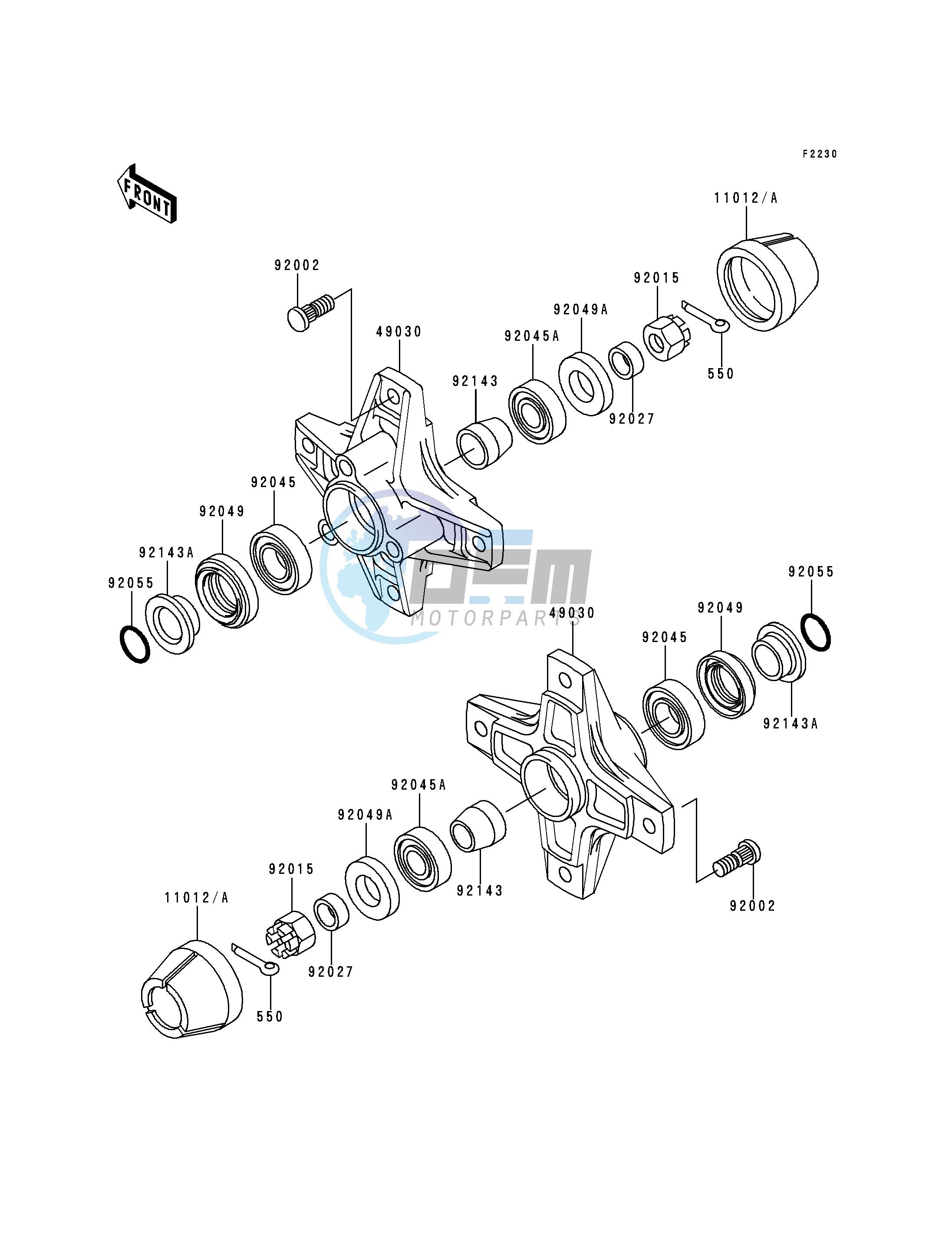 FRONT HUB