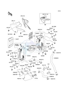 KLX300 A [KLX300R] (A10) A10 drawing RADIATOR