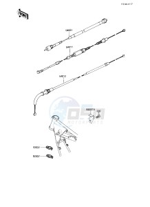 KZ 750 L [L3] drawing CABLES