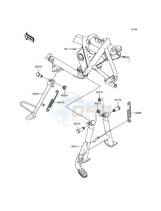 W800 EJ800AFF GB XX (EU ME A(FRICA) drawing Stand(s)