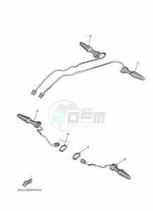 TRACER 9 GT+ MTT890D-K (BLG1) drawing FLASHER LIGHT