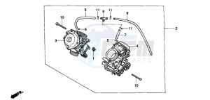 VT600C 400 drawing CARBURETOR (ASSY.)