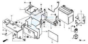 VT750C2 drawing BATTERY