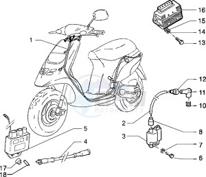 Typhoon 125 XR drawing Electrical devices