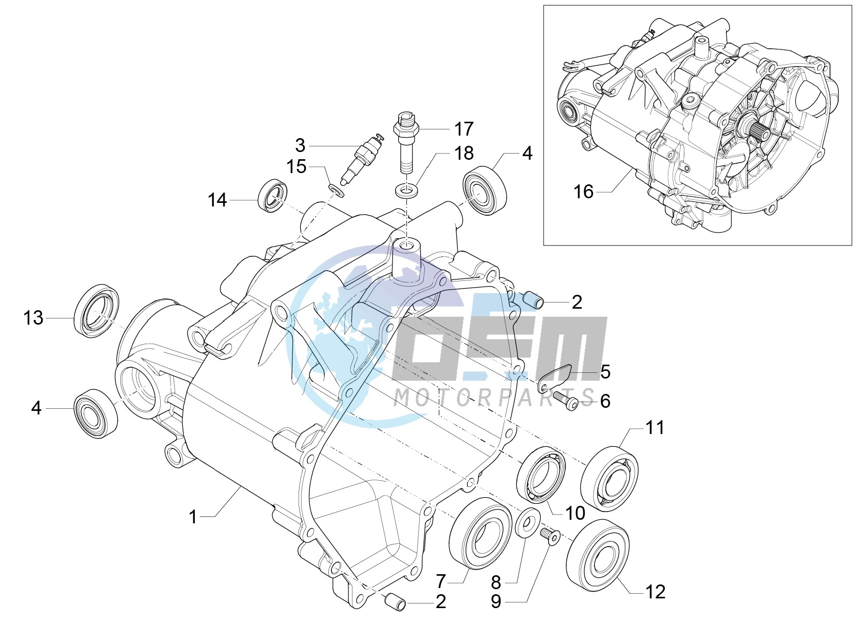 Transmission cage