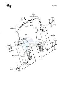 KZ 750 N [SPECTRE] (N1-N2) [SPECTRE] drawing SHOCK ABSORBERS