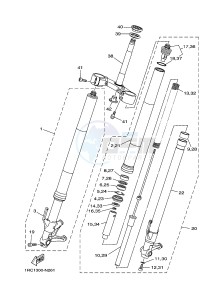 MT09A MT-09 ABS 900 (2DRF 2DRG) drawing FRONT FORK