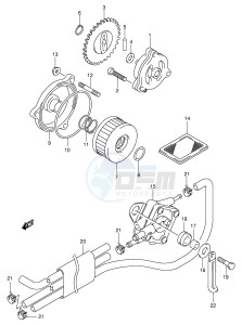 VL125 (E2) drawing OIL PUMP FUEL PUMP