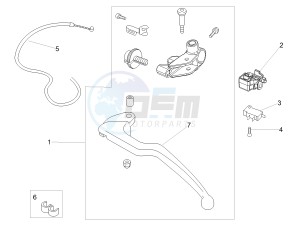 TUONO 1100 V4 FACTORY E4 SUPERPOLE ABS (NAFTA) drawing Clutch lever