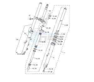 YBR 250 drawing FRONT FORK