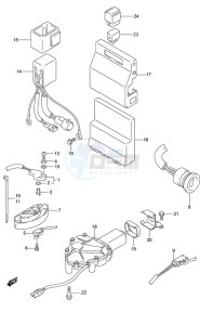 DF 150 drawing PTT Switch/Engine Control Unit (Model: TG/ZG)