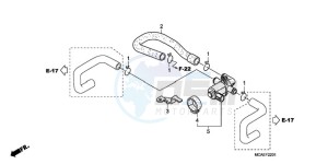 GL1800A France - (F / CMF) drawing AIR INJECTION VALVE