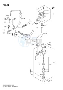 GSF650 (E2) Bandit drawing REAR MASTER CYLINDER (GSF650AK9 SAK9 UAK9 SUAK9 AL0 SAL0 UAL0 SUAL0)