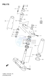 VL800 (E3-E28) VOLUSIA drawing STEERING STEM (VL800L1 E28)