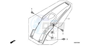 CRF150R9 Europe Direct - (ED) drawing REAR FENDER