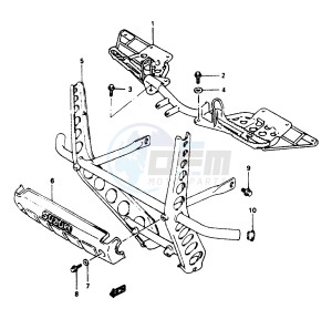 LT-F250 1997 drawing FOOTREST