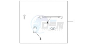 CBR1000RAA F / ABS CMF drawing TANK BAG ATT KIT