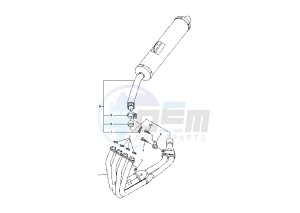 YZF R6 600 drawing EXHAUST SYSTEM