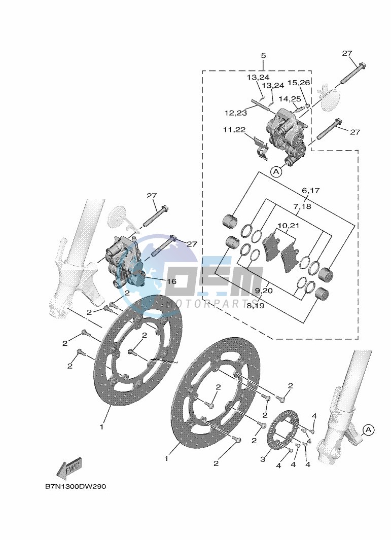 FRONT BRAKE CALIPER