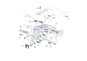 WR F 450 drawing BRACKET, LICENCE EURO KIT