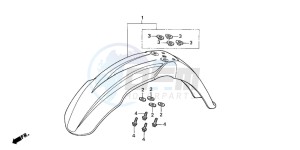 CRF250X drawing FRONT FENDER