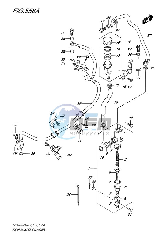 REAR MASTER CYLINDER