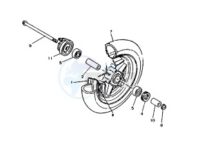 CW RS SPY 50 drawing FRONT WHEEL