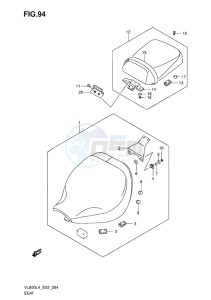 VL800 INTRUDER EU drawing SEAT