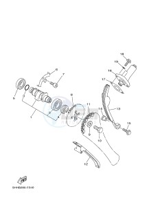 TT-R125 TT-R125LWE (2PT3) drawing CAMSHAFT & CHAIN