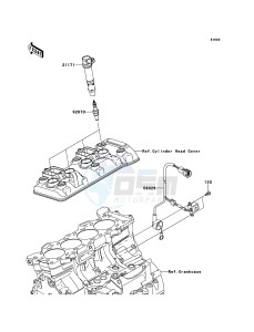 NINJA ZX-6R ZX600R9F FR GB XX (EU ME A(FRICA) drawing Ignition System